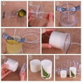 thumbnail image 2 of Plastic Candle Mold for Candle Making Cylinder Candle Making Molds - Candle Making Molds DIY Soap 7x7.5cm, 2 of 9