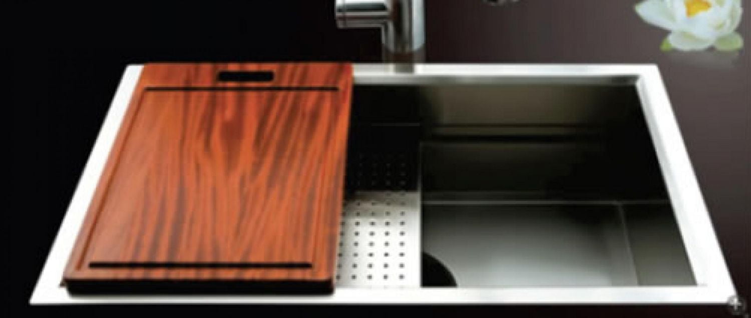 American Imaginations 27-in. W Stainless Steel Laundry Sink With 1 Bowl And 16 GaugeAI-34398