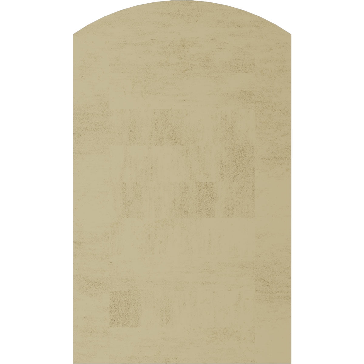 Ekena Millwork 18"W x 42"H Timberthane Pecky Cypress Arch Top Faux Wood Non-Functional Gable Vent, Primed Tan