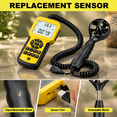 Hvac Air Flow Cfm Meter Pro Anemometer Split Wind Sensor Ai-856a ...