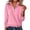 Pink, variant on SETOOFF Women Quarter Zip Collar Knit Sweater Knitting Cotton Color Block Shoulder Stripe Long Sleeve Pullover Top Half Zip Mock Neck Jumper for Fall Winter Daily Wear