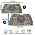 thumbnail image 3 of Kdxio Round Mandala Print Windshield Sun Shade,UV Rays and Sun Heat Protection,Sunshade for Car Windshield,Car Shade Front Windshield - Small, 3 of 6