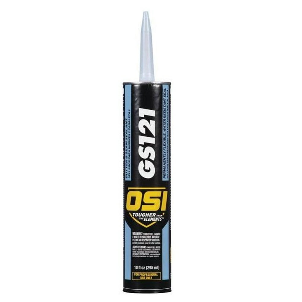 1943973 GS121 Gutter & Seam Sealant, Clear, 10oz. Quantity 1