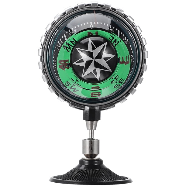 Brújula de coche portátil para exteriores, bola de brújula, adorno para el salpicadero del coche, bola de brújula automotriz