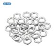 thumbnail image 3 of Uxcell M10x1.0 Steel Hex Nuts Zinc Plated Hardware Nuts Screw Bolt Fasteners 2.5mm Height 30 Pack, 3 of 4