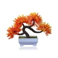 thumbnail image 2 of Decorative Pot with Artificial Plant Simulation Grass Ball Bonsai Home Decorative Flower Ornament Whisker Tree, 2 of 6