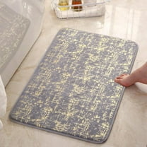 sruoe Bath Mat Rugs, Bath Mats for Bathroom Floor, Extra Absorbent Quick Dry Bathroom Mats, Washable Bath Rugs and Mats, Bath Carpet for Shower, Polyester, Gray