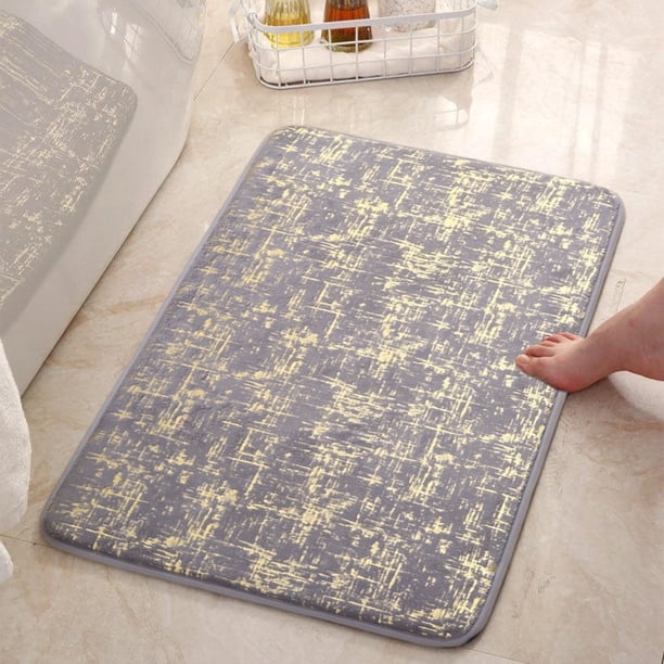 Water Absorbent Non Slip Floor MatsStar Patterned Hot Stamping Pattern MatsSoft And LightweightBathroom Floors Dry More Easily