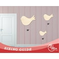 thumbnail image 3 of Bigger Better | Unfinished Wood Bird Cute Craft Silhouette |  DIY Craft Cutout 36" / 1/4", 3 of 3