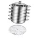 thumbnail image 2 of Olla de cocina de acero inoxidable Strade Fareast Limited 5 capas con mango y vaporizador de alimentos, 2 of 8
