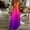 A0683-Hot Pink, variant on QUINDOS Summer Dresses for Women Sleeveless V-neck Casual Sundress Sun Dresses Tie Dye Halter Tank Long Maxi Dresses for Women