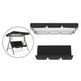 thumbnail image 6 of Patio Swing Cushion Set Replacement Canopy Swing Seat for 3 Black, 6 of 8