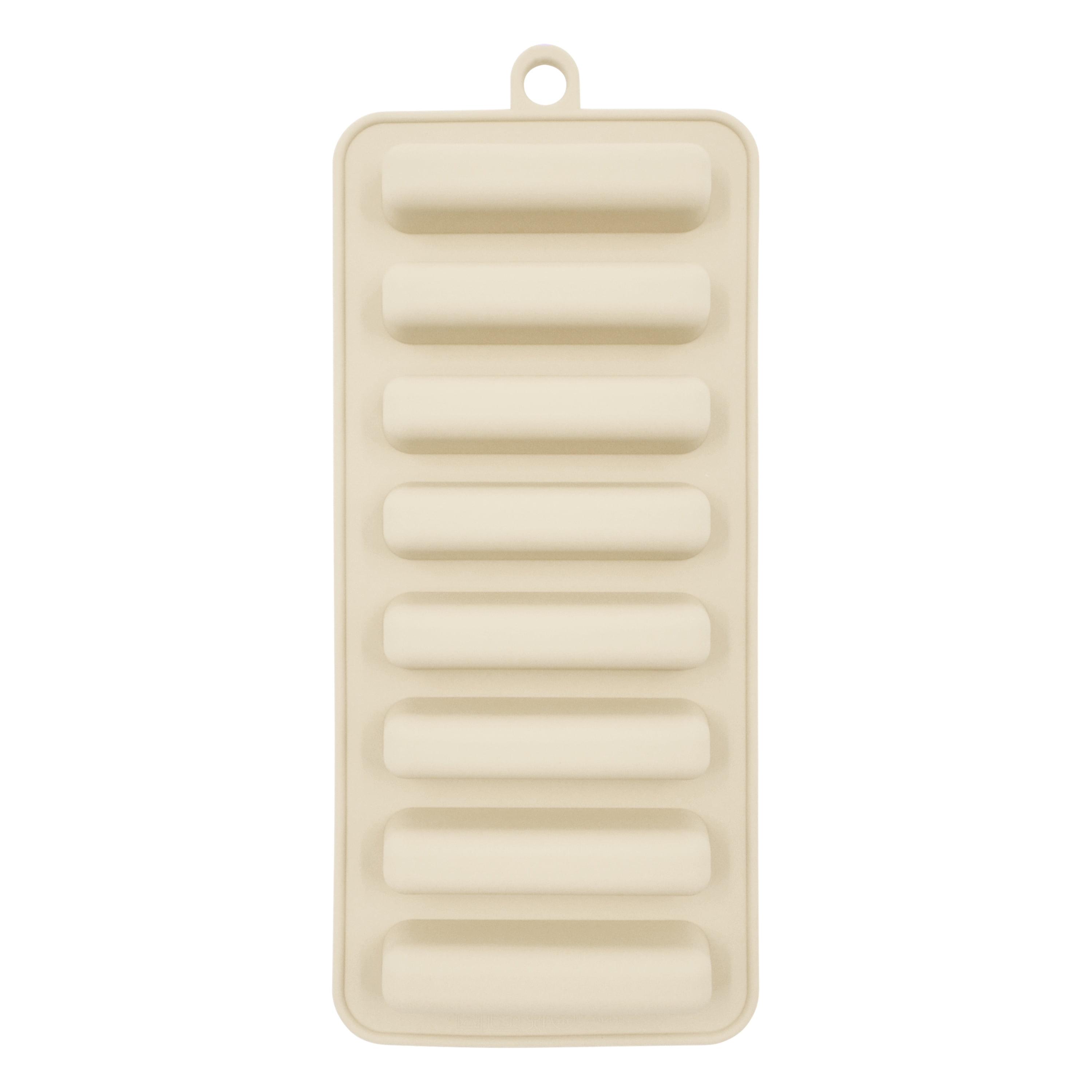 Mainstays, Ice Cube Tray, Silicone Water Bottle Ice Tray, Beige, silicone, useful for everyday beverage storage.
