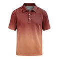thumbnail image 5 of Men's Shirts Solid Color Pique Knit Slim Fit Polo Shirt Short Sleeve Golf Shirts for Men Business Casual Shirts Red 3XL, 5 of 6