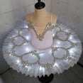 thumbnail image 3 of 2023-niñas Luz LED Profesional Ballet Tutu Glow Bailarina Vestido de ballet Niños Adultos Luminoso Fiesta de cumpleaños Traje de baile Ropa de baile-r, 3 of 3