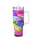 thumbnail image 1 of Regalos personalizados de Rick y Morty para vasos de 40 oz con asa y pajita - Taza de café de viaje de acero inoxidable con tapa - Regalos ideales para mujeres, niñas y niños en cumpleaños y Navidad, 1 of 8