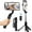 Black, variant on OhhGo Selfie Stick Gimbal Stabilizer, 360° Rotation Extendable Tripod with Wireless Remote, Magnetic Cell Phone Stand for Smartphones Video Recording Vlog Face Object Tracking, White