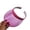 Pink, variant on Transparent PVC Wide Brim Sun Visor Hat UV Protection Clip-On Open Top Cap for Sports Beach Pink