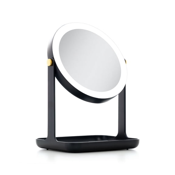 Zadro Back-to-School LED Lighted Makeup Mirror with Tray & Phone Holder