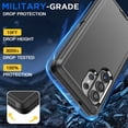 thumbnail image 2 of AICase For Samsung Galaxy S26 Ultra Case Heavy Duty Shockproof Rugged Phone Hard Cover 3-Layer Case, 2 of 11