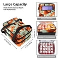 thumbnail image 3 of Squirrel Double Layered Insulated Refrigerated Lunch Bag with Two Compartments, Large Capacity, Hand Carry - 7.1x11.4x16.1 Inches, 3 of 6