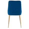 thumbnail image 2 of CorLiving Nash Set of 2 Velvet Diamond Tufted Indoor Side Chairs with Gold Flared Metal Legs, 2 of 9