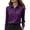 Purple, variant on Womens Shirts Button Down Shirts For Wrinkle Resistance Dress Shirts For Long Sleeve Work Formal Blouses Tops Workout Tops
