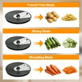 thumbnail image 3 of Food Processor 12 Cup, Capable Of Shredding/Cutting Strips/Slicing/Kneading Dough/Beating Eggs/Mixing, For Mincing Meat Or Vegetables, 3-Speed Settings + Pulse, 3 of 9