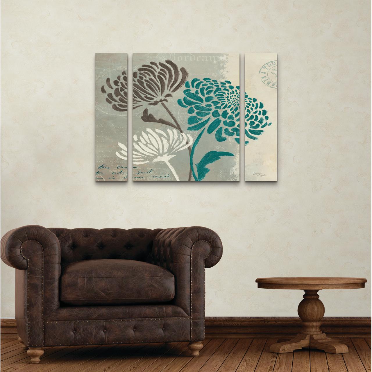 Trademark Fine Art 'Chrysanthemums II' Canvas Art by Wellington Studio