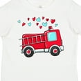 thumbnail image 4 of Inktastic Valentine Fire Truck with Hearts Boys or Girls Toddler T-Shirt, 4 of 5