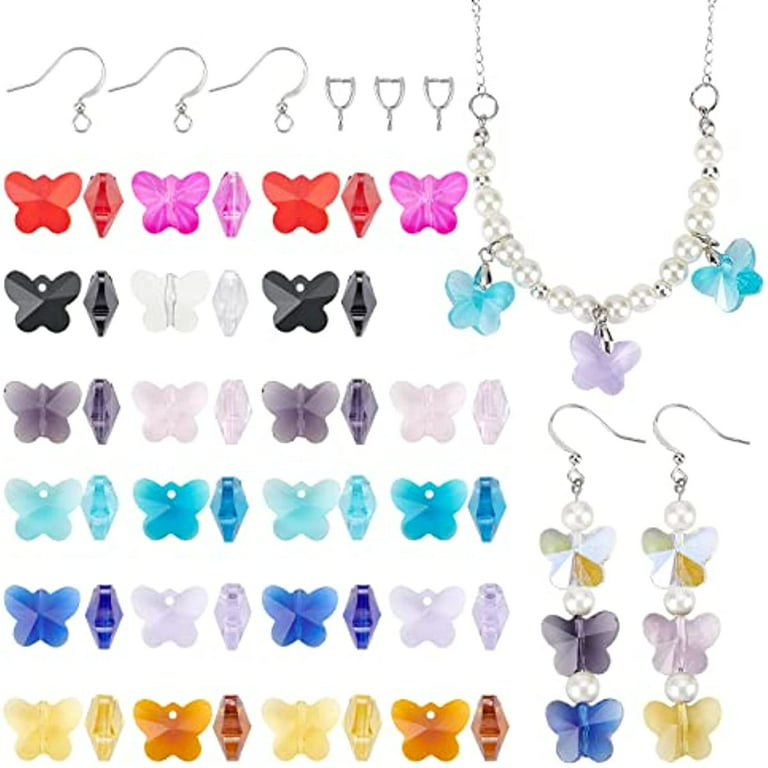 Translucent Butterfly Beads for Bracelet, Necklace, Jewelry Making