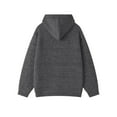 thumbnail image 4 of Men's Hooded Cardigan Sweater Button Front Knit Long Sleeve Casual Jacket, 4 of 5