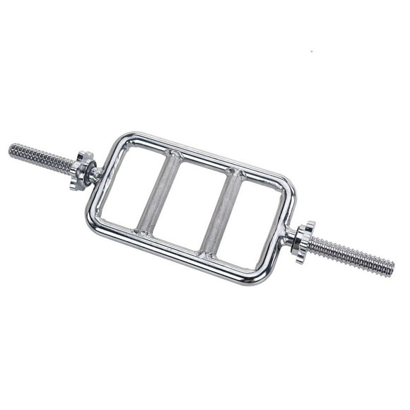 Sunny Health & Fitness 24 Inches Threaded Solid Chrome Triceps bar