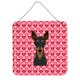 thumbnail image 1 of "Treasures Min Pin Hearts Metal Print, 6 H x 6 W, multicolor" Caroline's Treasures BB5310DS66, 1 of 1