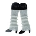 thumbnail image 3 of SPRING PARK 2 Pairs Fall Winter Womens Fashion Leg Warmers Adult Ribbed Knitted Long Socks for Party Sports Casual Socks, 3 of 5