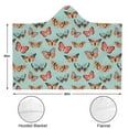 thumbnail image 3 of Wearable Blanket,Butterfly Colorful Wing Pattern Hooded Wearable Flannel Blanket for Adults & Teens,Winter Poncho Shawl Wrap Cape Cozy Anti-Pill,60"x80", 3 of 5