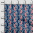 thumbnail image 1 of oneOone Organic Cotton Voile Fabric Floral & Paisley Block Printed Fabric 1 Yard 42 Inch Wide, 1 of 1