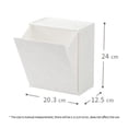 thumbnail image 3 of Square Wall-Hung Storage Box Bathroom Semi-Flip Paper Towel Garbage Bag Multifunctional Shelf, 3 of 5