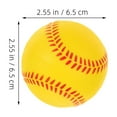 thumbnail image 2 of LOLIPPYY 2Pcs PU Sponge Baseballs for Practicing Baseball Yellow Indoor and Outdoor Use Safe for Children, 2 of 8