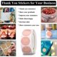 thumbnail image 3 of Pink Thank You Sticker Roll 1 Inch Round Adhesive Label For Wedding, Anniversary And Birthday (1roll/500 Pcs), 3 of 5