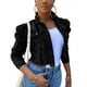 thumbnail image 1 of SAYOO Chaqueta de vaquero de agujero roto para mujeres SAYOO  moda, 1 of 4