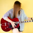 thumbnail image 7 of Grote Jazz Electric Guitar Semi-Hollow Body Chrome Hardware P90 pickup, 7 of 7