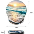 thumbnail image 6 of LQCrafK Mouse Pad with Wrist Support, Ergonomic Mouse Pad with Memory Foam Wrist Rest Cushion, Non-Slip Rubber Base Gaming Mice Pad for Home Office Computer Laptop, Human Skeleton, 6 of 14