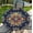 A-boho-1, variant on Waterproof Tablecloth with Elastic Tablecloth for Round Tables 40"-70" for Indoor Outdoor Patio Use, 44Inch, Mint Green White Fern