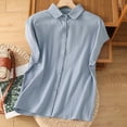 thumbnail image 1 of mfyjkho Tops Para Hacer Ejercicio, Blusas/Camisetas De Verano Para Mujer, Holgadas, Con Mangas Cortas Y Volantes, De Gasa, Con Cuello Redondo Y Mangas Cortas. Tops Para Hacer Ejercicio M, 1 of 7
