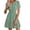 Green, variant on Karymi Beach Vacation Clothes for Women V-Neck Fashion Cocktail-Length Solid Fit & Flare High Waisted Smock Dress Corset Ruffle Cocktail Dresses Lounge Comfy Short Dresses for Women 2026