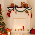 thumbnail image 6 of 33FT Christmas Garland,Artificial Greenery Garland with Snow for Mantle Stair Fireplace Xmas Decoration, 6 of 6