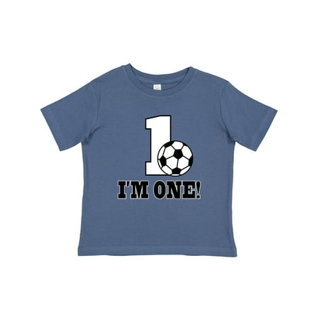

Inktastic First Birthday Soccer 1 Year Old Gift Baby Boy or Baby Girl T-Shirt