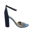 thumbnail image 2 of Sam Edelman Womens Yaro Denim Block Heel Evening Sandals, 2 of 3