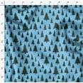 thumbnail image 4 of Soimoi Blue Rayon Crepe Fabric Deodar Cedar Tree Decor Fabric Printed Yard 46 Inch Wide, 4 of 5